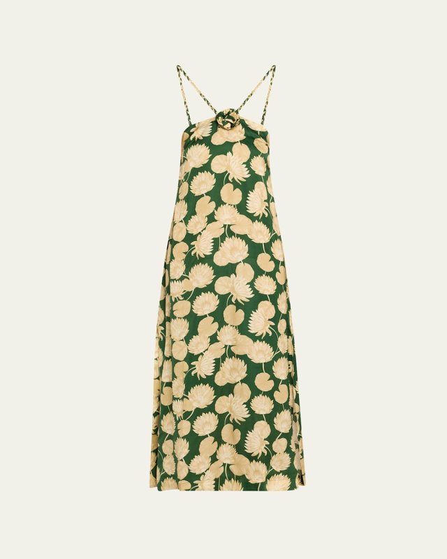 Rosette Maxi Dress